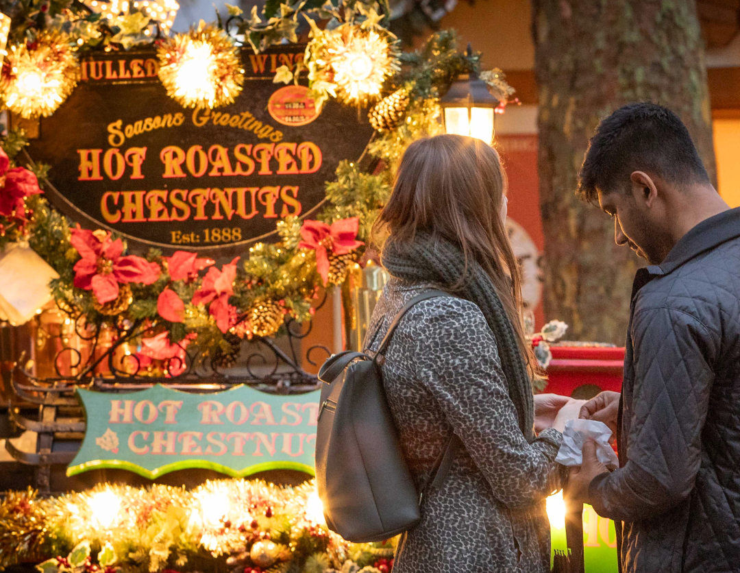 Hot Roasted Chestnut stand